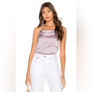 Revolve “superdown” lilac halter top